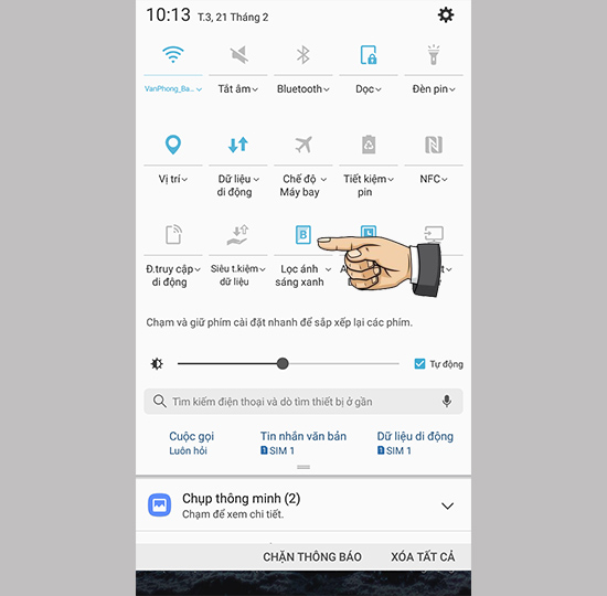 Lọc ánh sáng xanh